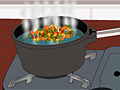 Joc Cooking vegetable salad