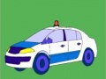 Joc Old model police car coloring