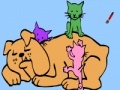 Joc Dog and cat coloring game