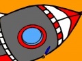 Joc Flying Space rocket coloring