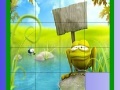 Joc Frog on the Stone Slide Puzzle